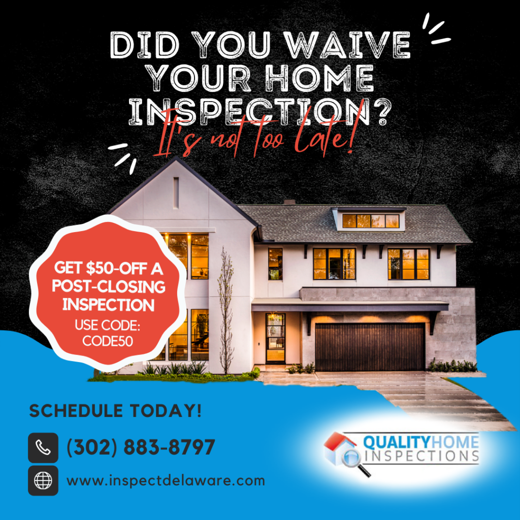 Quality Home Inspections Post-closing Inspection Promo